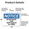 Signmission Do Not Block Gate Keep Clear At All Times, 24 in W x Rectangle, Aluminum OS-2PACK-NS-A-1824-L-11080 - alternate 4